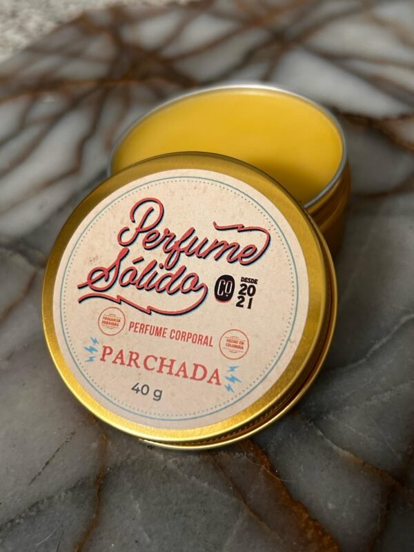 Perfume solido parchada